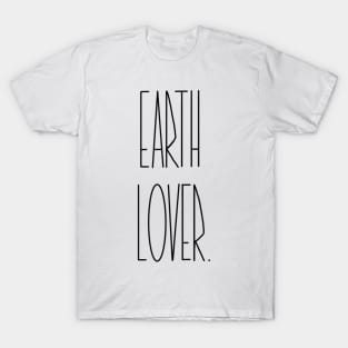 earth lover.black T-Shirt